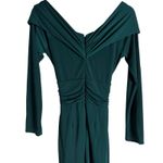 Zac Posen Emerald Green Off Shoulder Cocktail Maxi Formal Gown 10 Photo 12