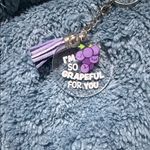 Handmade Marbled Purple Women Keychain & Accessories Photo 3