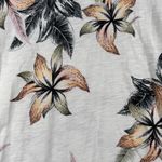 Chico's Shirt Women Floral Print Cotton Blend White Black Pink Floral Medium Photo 4