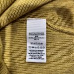Free People ‎ Mustard Yellow Cotton Wool Blend Knit Sweater Keyhole Back M Photo 6