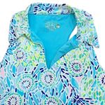 Lilly Pulitzer Lakelyn Bra Polo UPF 50+ Blue Ibiza Open Water XS Athletic Gym Photo 1