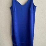Shinestar 🆕 Satin Split Hem Cami Dress Royal Blue XS🆕 Photo 2