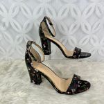 Michael Shannon Sascha Floral Rockabilly Ankle Strap High Heel Sandal Sz 8 Photo 1