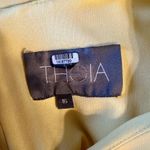 Theia Lemon Yellow Sleeveless Petal Gown size 16 Asymmetrical Ruffle Midi Photo 9