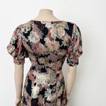 Hemant and Nandita [] Sion Maxi Wrap Dress Metallic Gold Puff Sleeves V-Neck Sz XS Photo 5