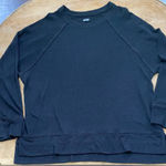 Aerie  Women’s Size Medium Oversized Black Crewneck‎ Pullover Sweater Photo 0