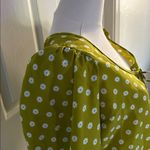 Levi's  Womens Embry Tie Blouse, Sweet Daisy Split Pea, Size Medium, NWT Photo 5