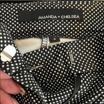 Amanda & Chelsea Black and White Straight Leg Pants Photo 4