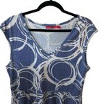 Krimson Klover Blue & White With Coral Hem Trim Cotton Blend Size XL Dress. Photo 2