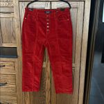 Judy Blue  Fez Corduroy Straight Leg Pants Size 15 32 Brick Red Photo 1