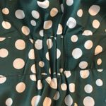 Timeless London Green Polka Dot Long Sleeve Wide Leg Jumpsuit US 16 Photo 5