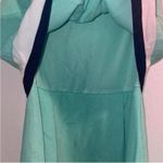 YA Los Angeles  Blue Color Block Cheer Style Sleeveless Fit and Flare Dress Photo 3