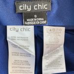 City Chic  Tunic Dress 16 French Navy V-Neck Bell Sleeves Tie Back Lined Photo 6