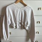 Aerie Cropped V Neck Crewneck Photo 0