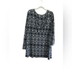 K Jordans Size 3X V Neck Long Sleeve Blouse Black White Photo 2