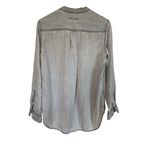 Gap women's size small long sleeve v-neck light faded gray tunic shirt Photo 6