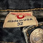 True Religion  Women's Flare Jeans with Golden Yellow Stitching (Bobby Rainbow) Photo 5