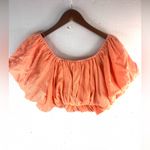 idem Ditto Identify Ditto S Mandarin Orange Blousy Crop Top Photo 3