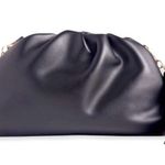 Understated Leather  Black Crescent Vegan Leather Crossbody Photo 10