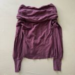 To The Max Y2K Silk Off the Shoulder Cowl Neck Sweater Photo 3