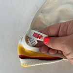 Solid & Striped  Demi Bikini Top Yellow Terry Cloth Tie High Neck Women's Size XS Photo 4