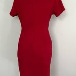 Old Navy NWOT Red Stretchy Short Sleeve Sheath Dress Size L Photo 6
