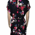 Popsugar Floral Waist Tie Short Sleeve Dress Photo 3