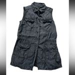 Buffalo David Bitton Women's Tunic Vest Small Cargo Gorpcore Utility Lightweight Photo 2