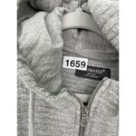 Primark  Women's Full Zip Jacket Gray Hooded Elbow Pads Long Sleeve Size Medium Photo 5