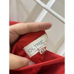 Oltre Made in Italy Bodycon Dress Straps Two Lace Line Red Mini Dress Sz 42 Size M Photo 6