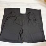 Open Edit Wide Leg Pleated Pants in Black Size 8 Photo 3