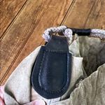 Suede leather Italian Maurizio Taiuti large grungy deconstructed hobo tote bag Tan Photo 5