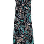 Elle  Womens Sundress Mosaic Voyage Print Beach Cruise‎ Summer Maxi Dress Small Photo 0