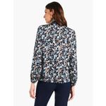 Nic+Zoe  Herringbone Blues Top Size Small New with Tags‎ Photo 5