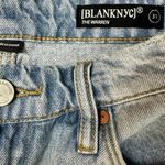 BLANK NYC High Rise Jean Shorts Size 31 Cutoffs Distressed Light Wash Denim NWT Photo 6