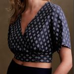 Banana Republic  Linen Blend Crop Wrap Style Top Size M Photo 0