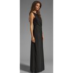 Halston Heritage  Cheer Contrast‎ Gown Sleeveless Formal Dress in Black, Size 4 Photo 12
