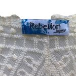 Rebellion Again Juniors Medallion Lace Duster in Ivory White Size undefined Photo 7