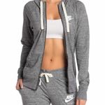 Nike  Women's Gray Cotton Blend Long Sleeve Casual Hooded Full Zip Jacket Size S Photo 0
