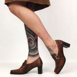 Vintage Genuine Leather Heels in Brown | Size 6.5 Photo 2