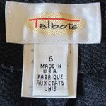 Talbots Black Cropped Capri Pants with White Trim Photo 7