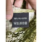 Piano Womens Medium Full Zip Blouse Top Green Plaid Lace Trim Retro Preppy‎ Photo 3