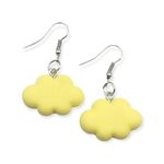 🆕Yellow Cloud Charm Dangle Earrings Photo 0