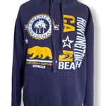 Huntington Beach California CA‎ Navy Blue Pullover Hoodie Bear Photo 0