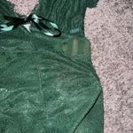 Forever 21 Dark Green Lace Chemise Photo 1