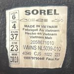 Sorel  Women's Black Felt Suede Waterproof Lace Up Boots Shoes Casual Size 6 Photo 5