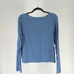 Arizona Jeans Casual Long-Sleeve Top with Adjustable Front Tie - Relaxed Fit Photo 1