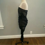 Good American  Sheer‎ Ruched Tube Maxi Dress Size 4 Strapless EUC Photo 5