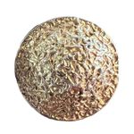 Vintage 80s Gold Tone Clip On Earrings Textured Dome Round Chunky 1.25" Photo 0