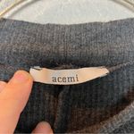 Acemi  Dark Charcoal High Neck Cold Shoulder Top Size M Photo 3